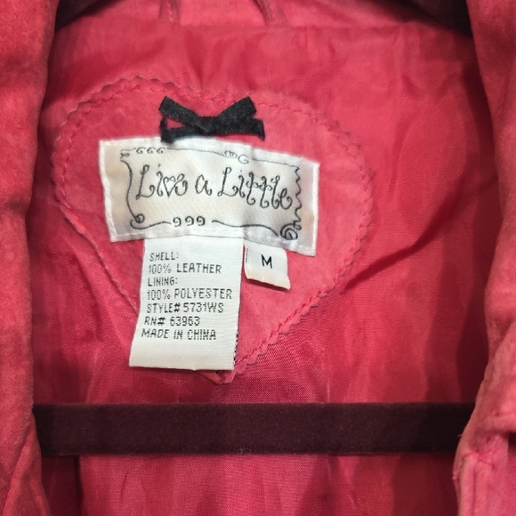 Live a Little Women's Pink Suede Blazer - Picture 3 of 5